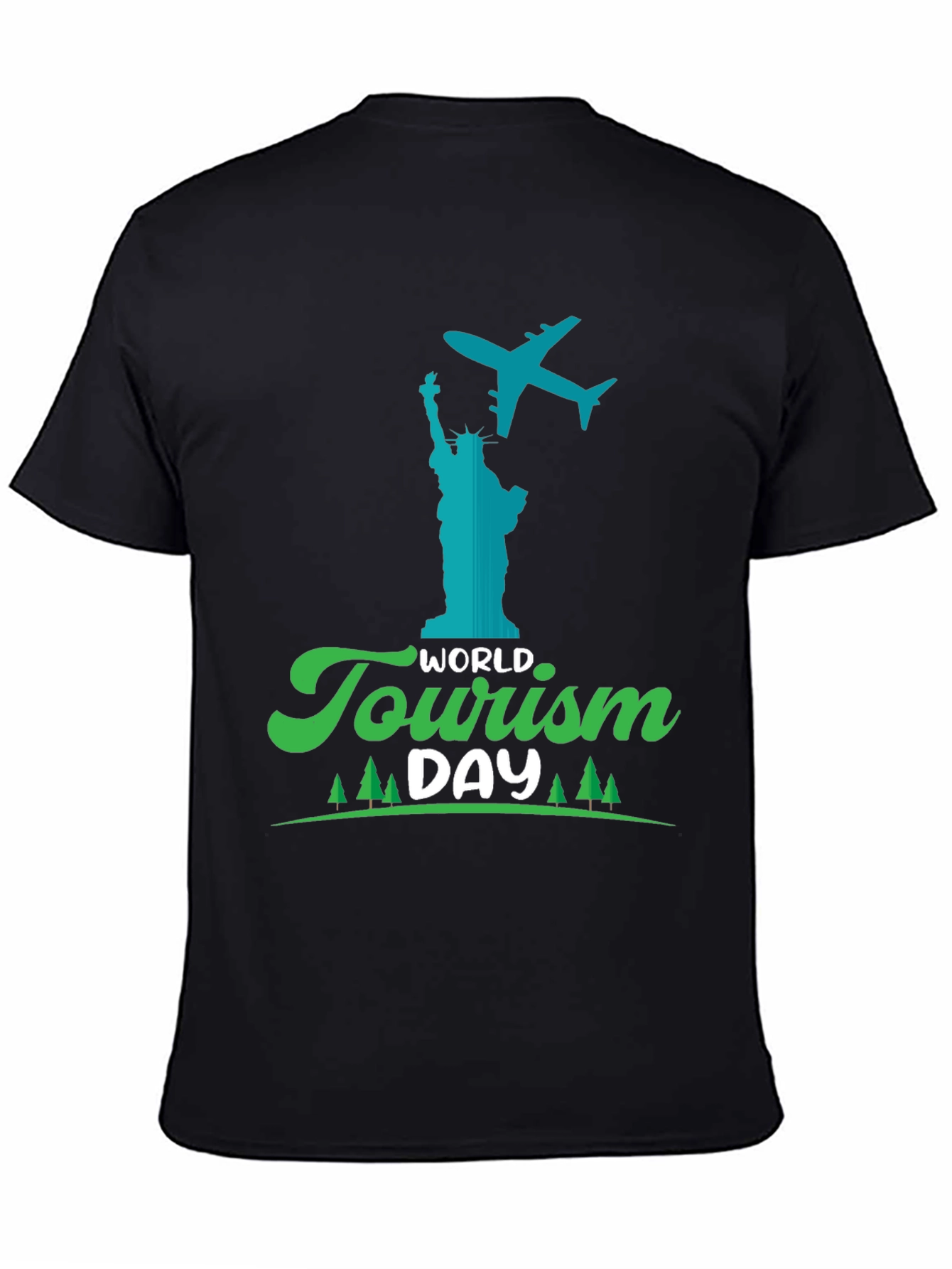 World Tourism Day Black T-Shirt - Travel Tee