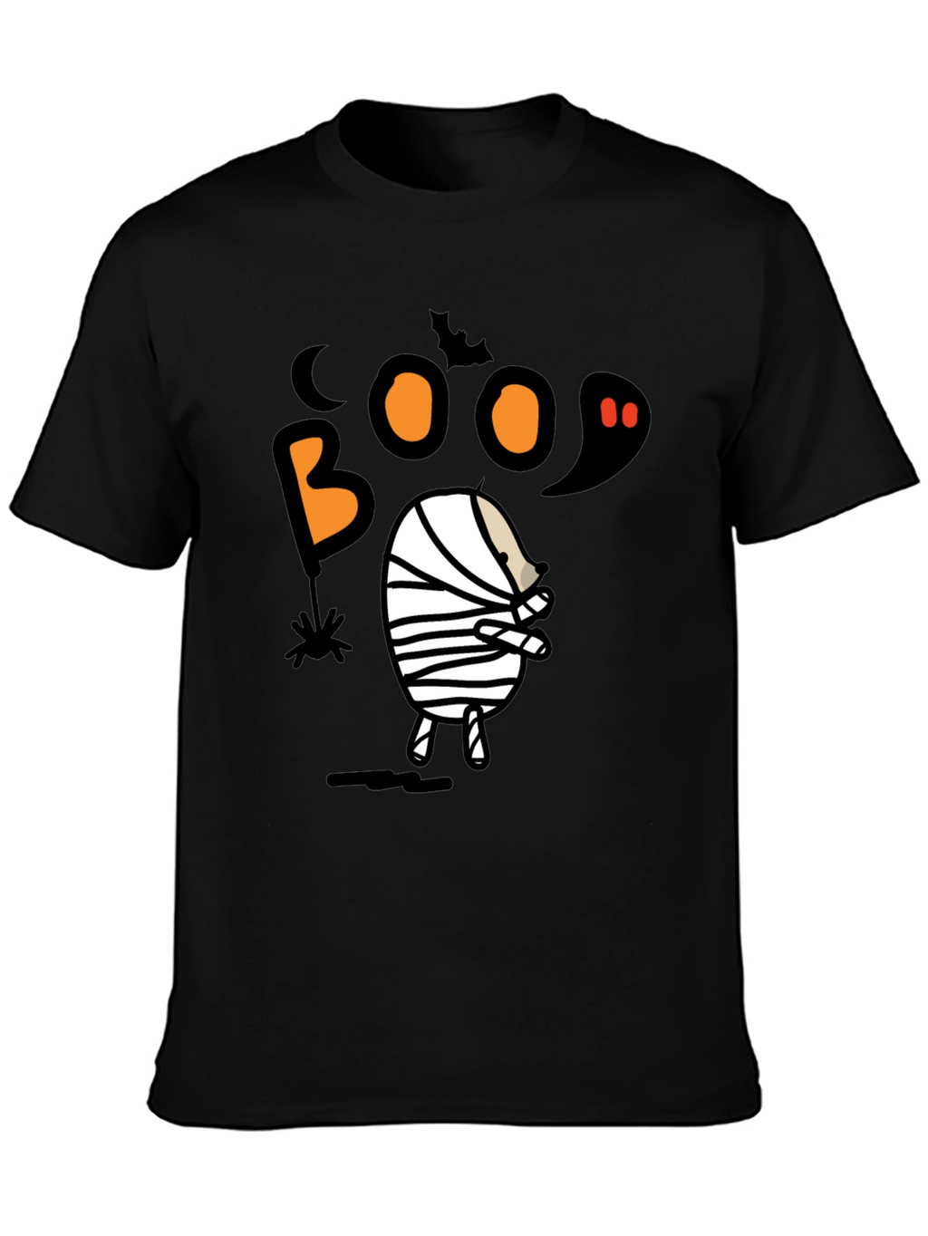 Boo Halloween Mummy Graphic T-Shirt
