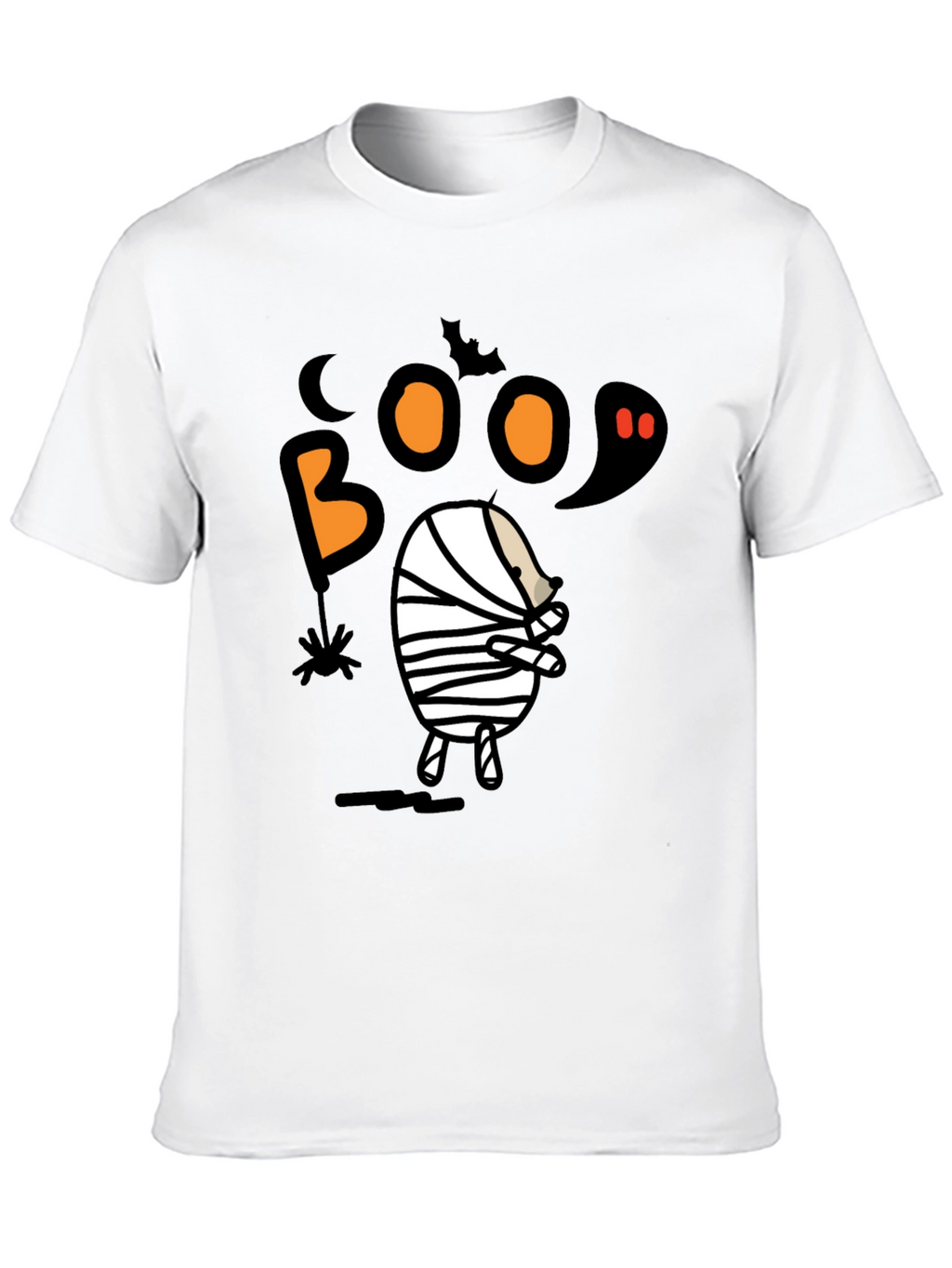 Boo Halloween Mummy Graphic T-Shirt