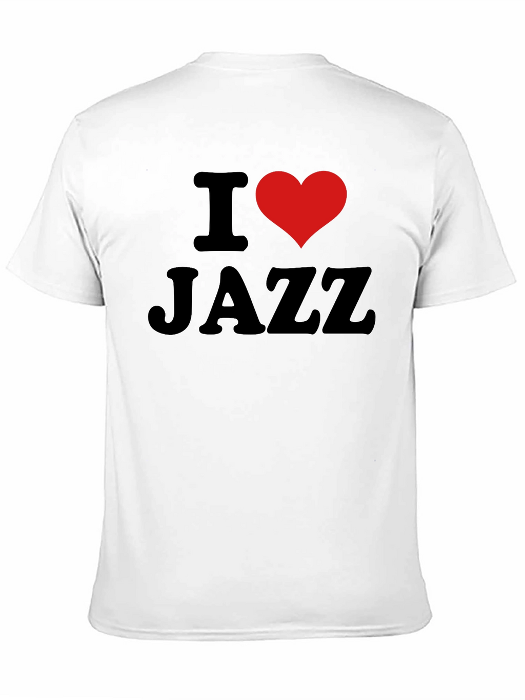 I Love Jazz T-Shirt - Black Cotton Tee
