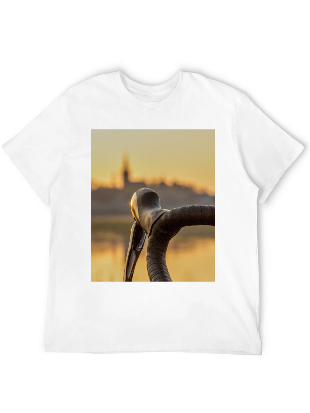 Sunset Cycling T-Shirt - Ride into the Golden Hour