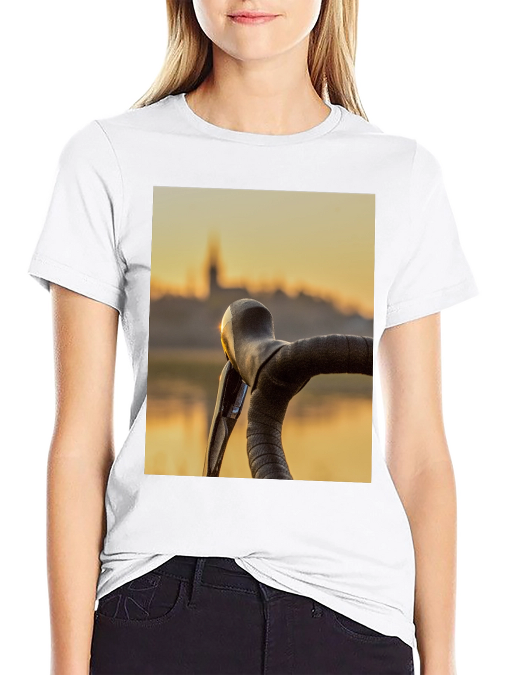 Sunset Cycling T-Shirt - Ride into the Golden Hour