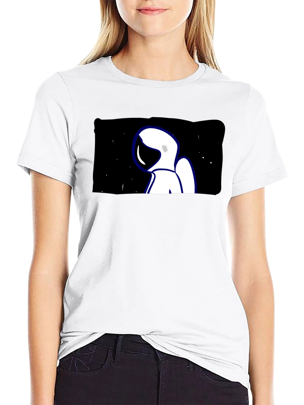 Astronaut Graphic Tee - Cool Space Design