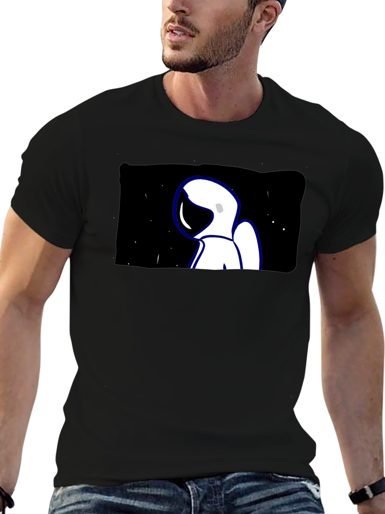 Astronaut Graphic Tee - Cool Space Design