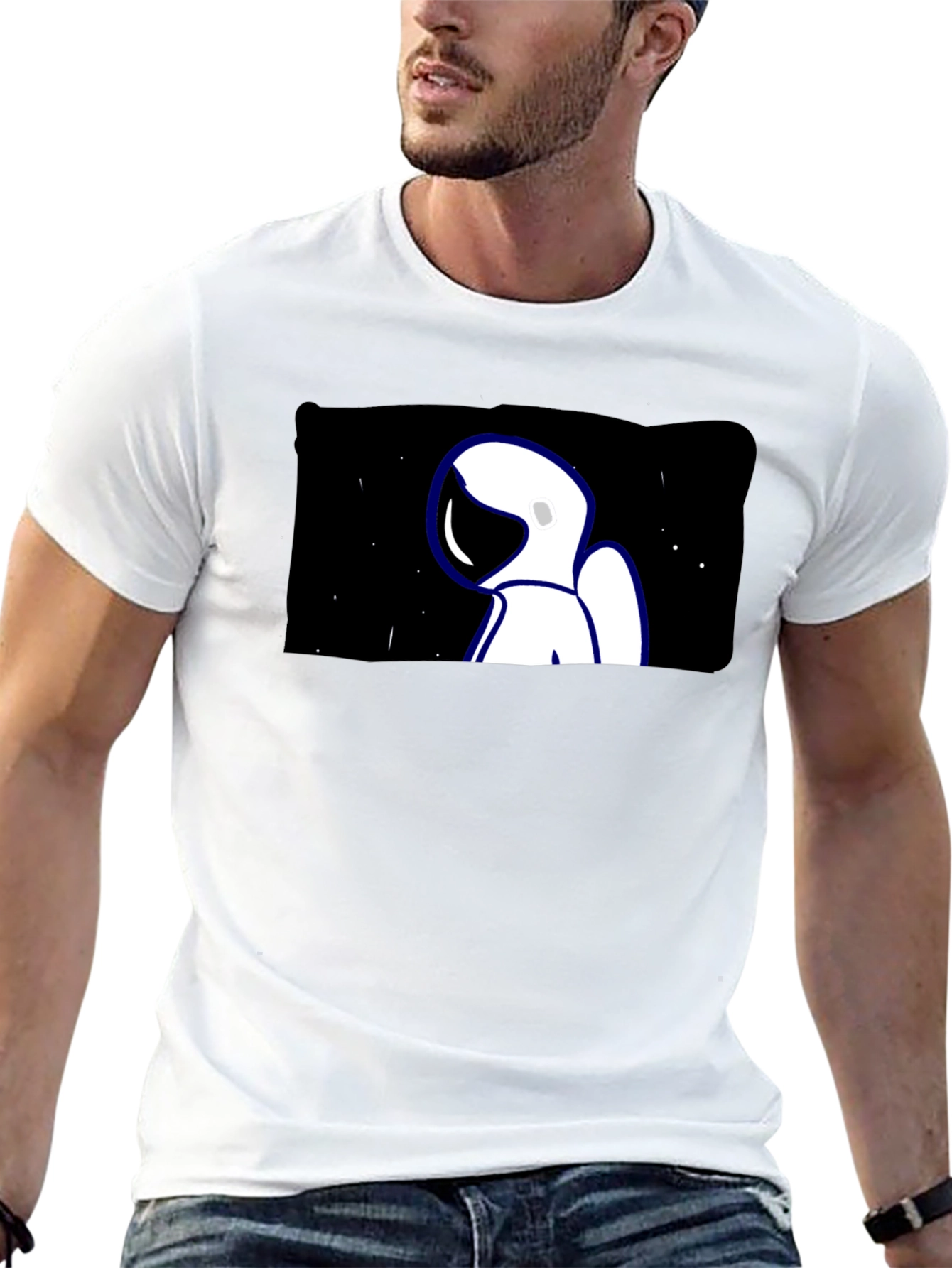 Astronaut Graphic Tee - Cool Space Design