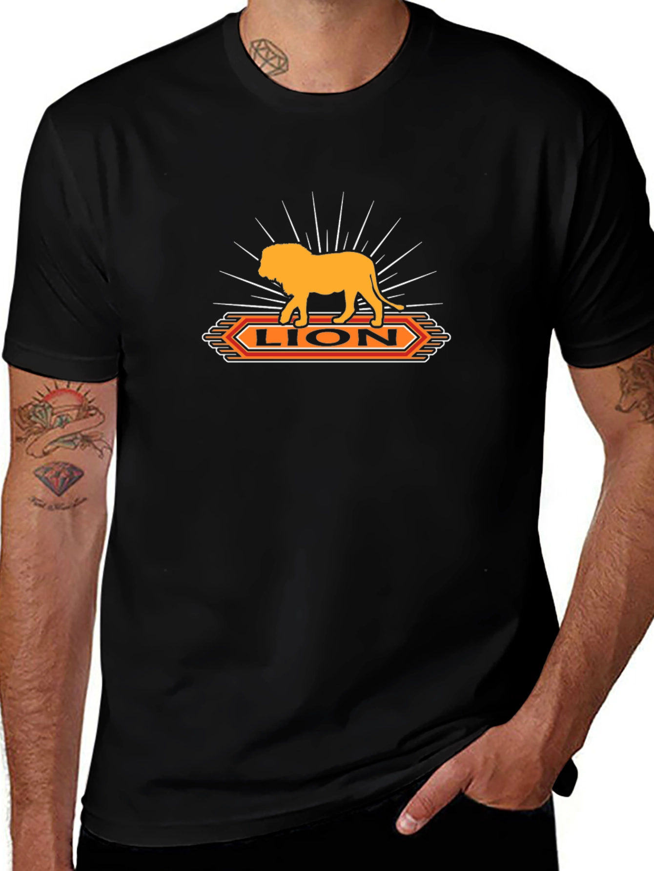 Lion Graphic T-Shirt - Cool Animal Design