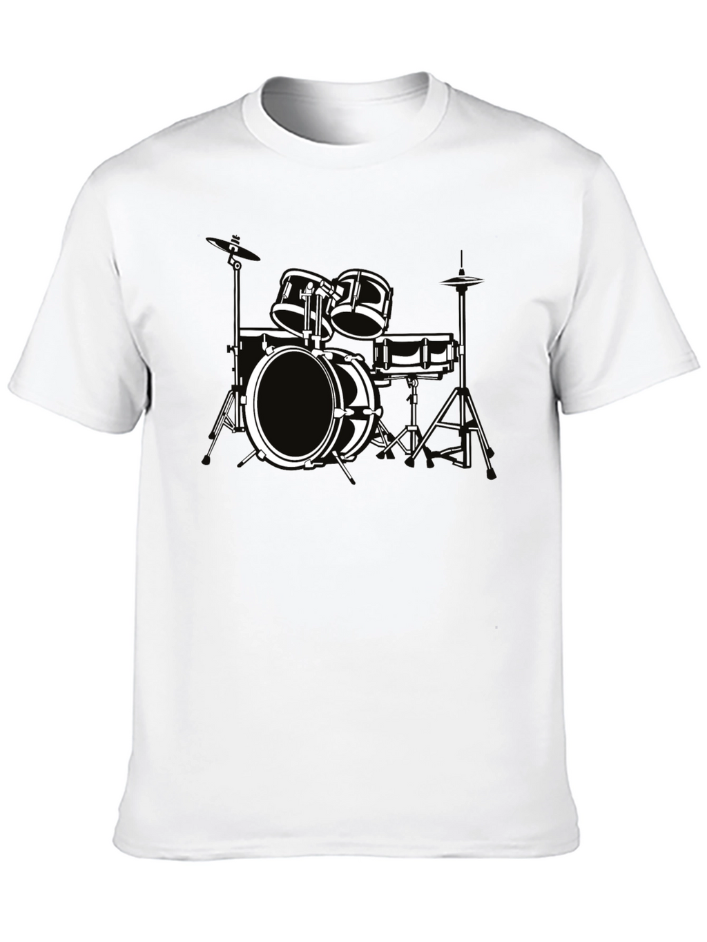 Drum Set Graphic Tee - Musician T-Shirt