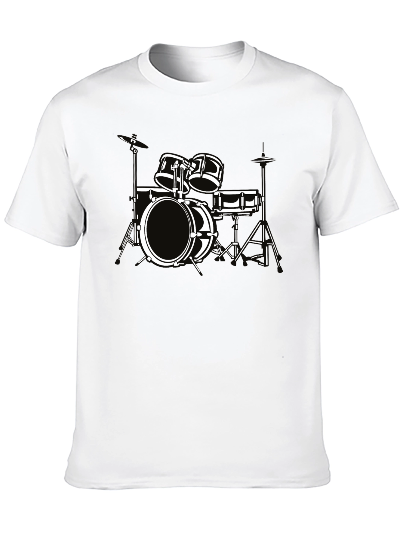 Drum Set Graphic Tee - Musician T-Shirt