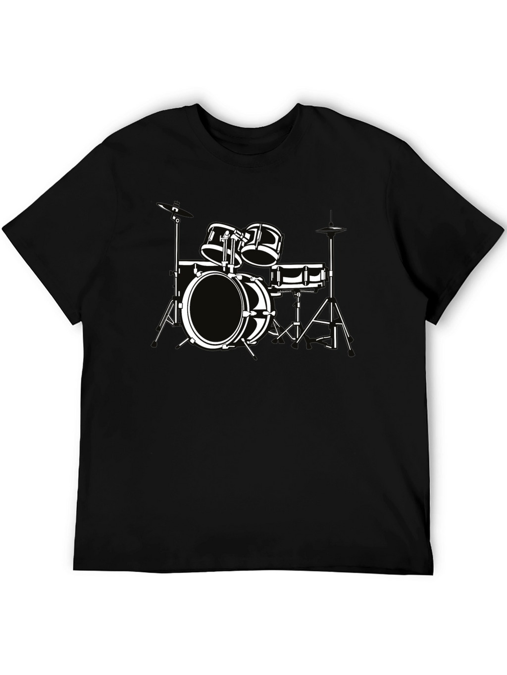 Drum Set Graphic Tee - Musician T-Shirt