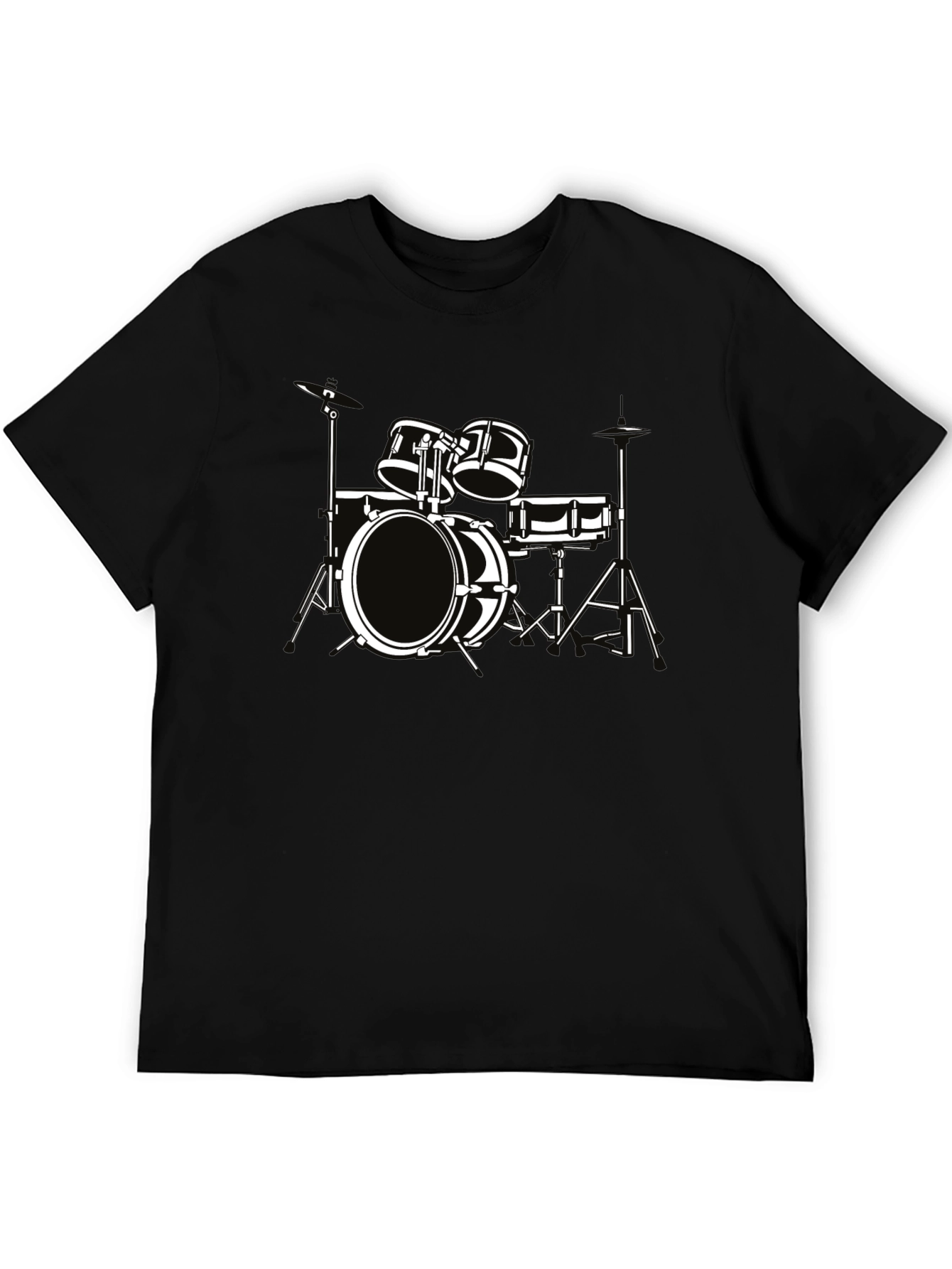 Drum Set Graphic Tee - Musician T-Shirt