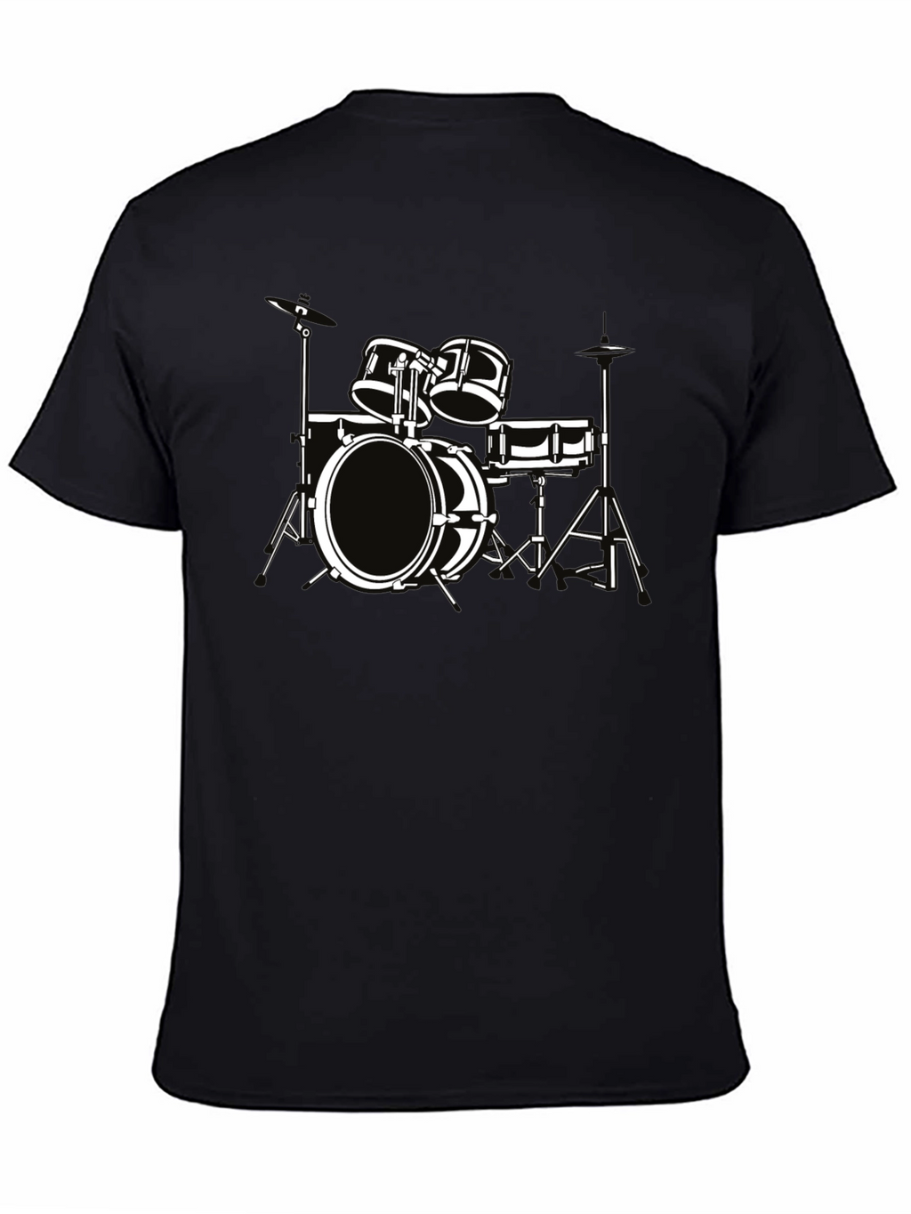 Drum Set Graphic Tee - Musician T-Shirt