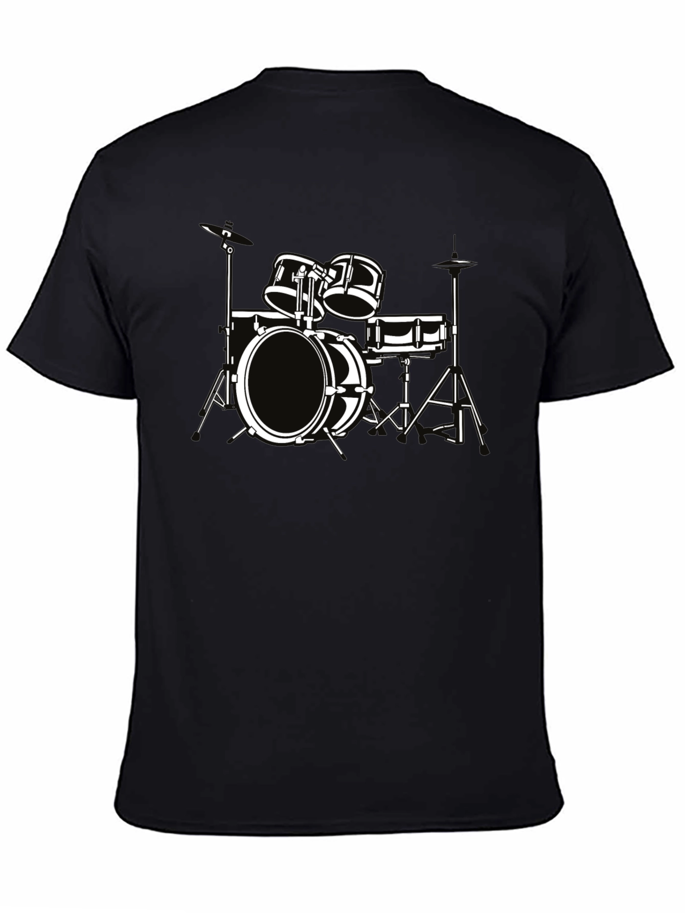 Drum Set Graphic Tee - Musician T-Shirt