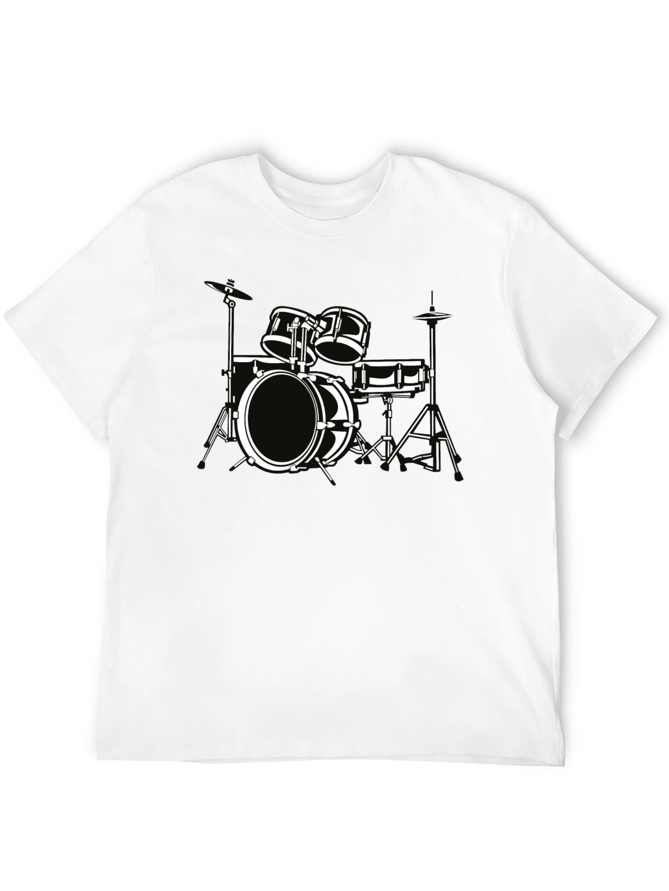 Drum Set Graphic Tee - Musician T-Shirt
