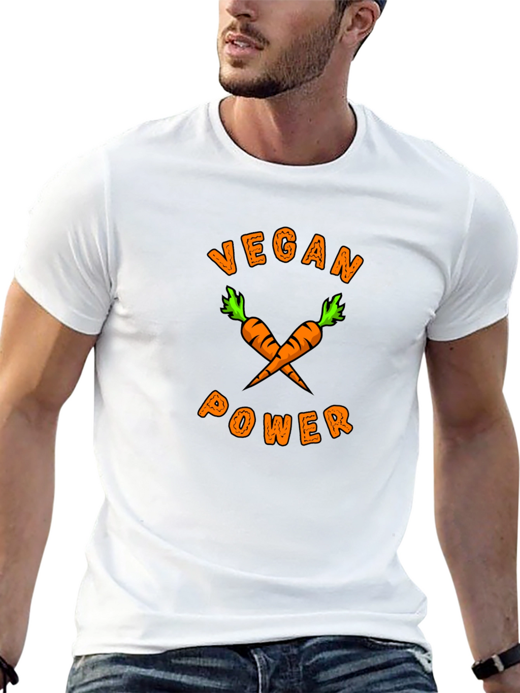 Vegan Power Carrot Graphic Tee