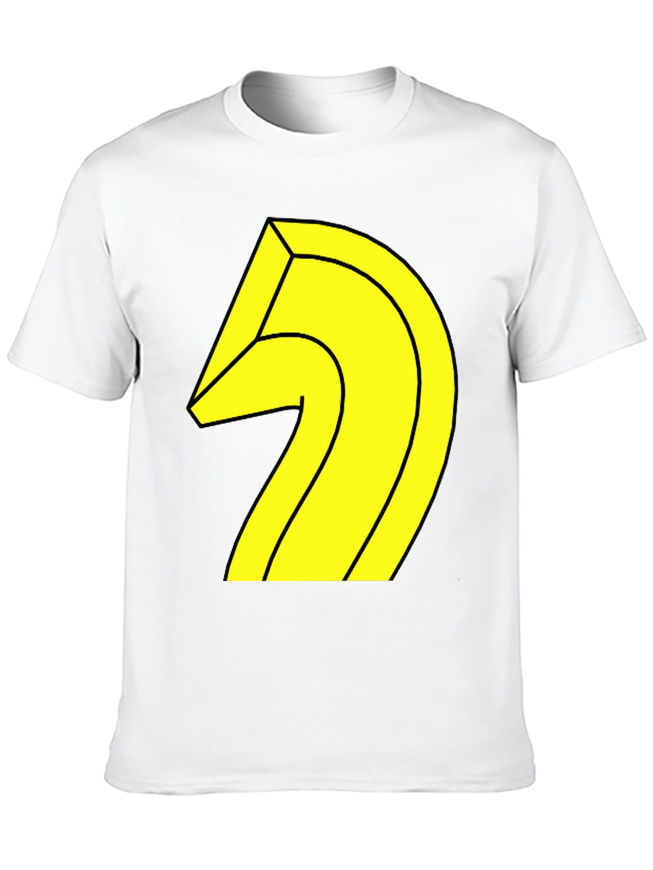 Abstract Geometric Graphic Tee - Black