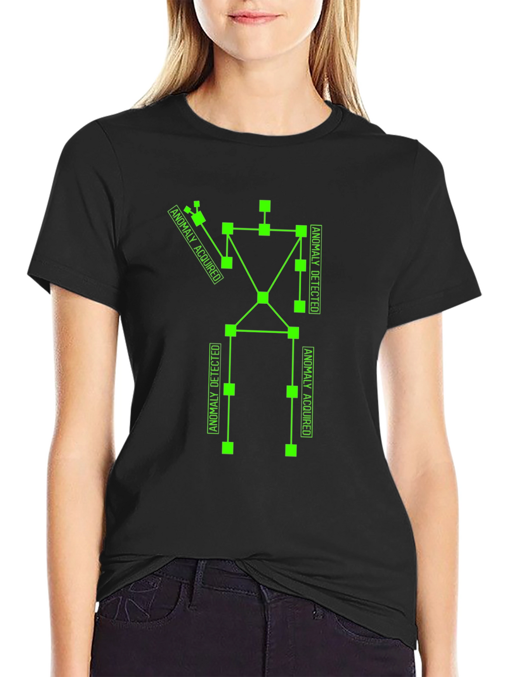 Anomaly Detected Black Graphic Tee