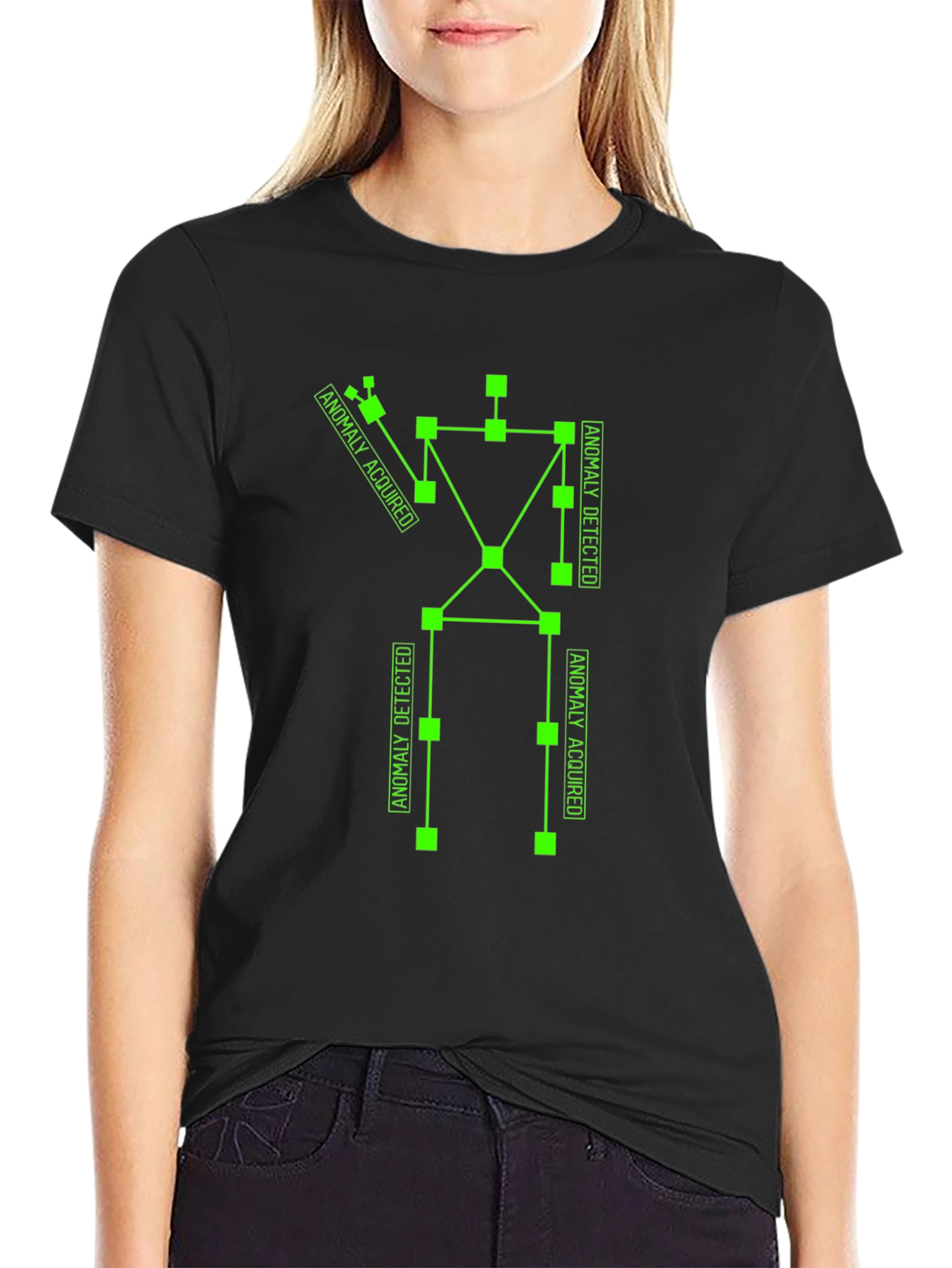 Anomaly Detected Black Graphic Tee