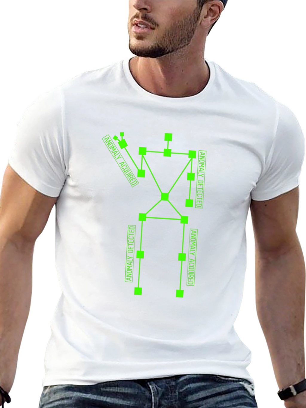 Anomaly Detected Black Graphic Tee