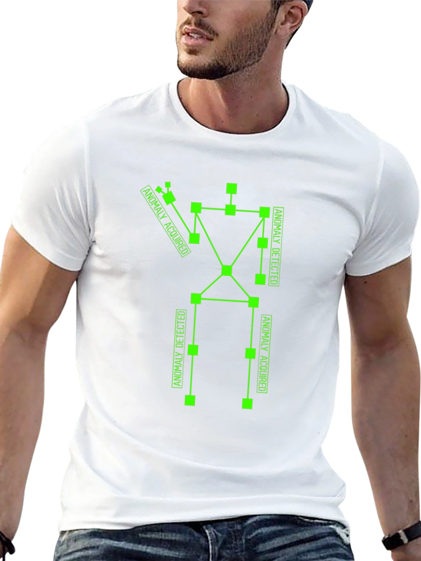Anomaly Detected Black Graphic Tee