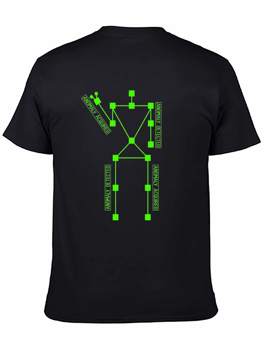 Anomaly Detected Black Graphic Tee