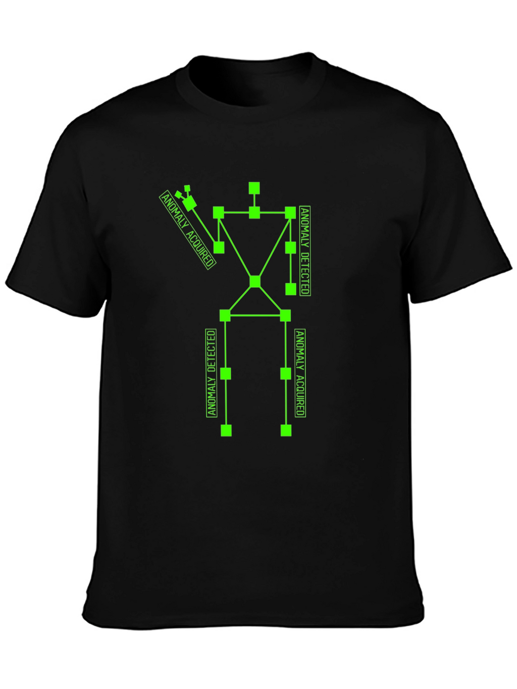 Anomaly Detected Black Graphic Tee