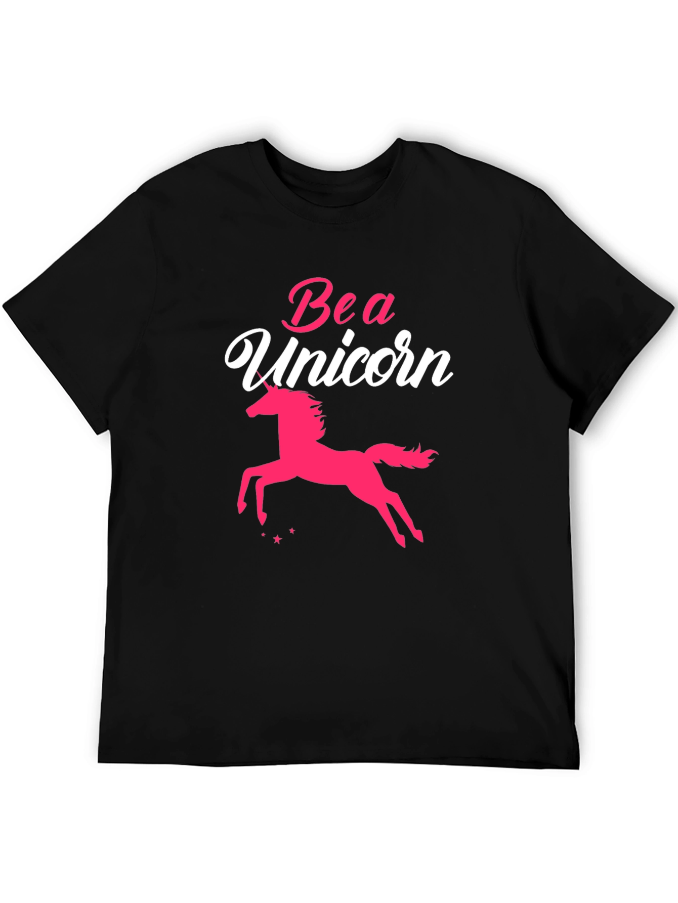 Be a Unicorn T-Shirt - Black Graphic Tee for Women