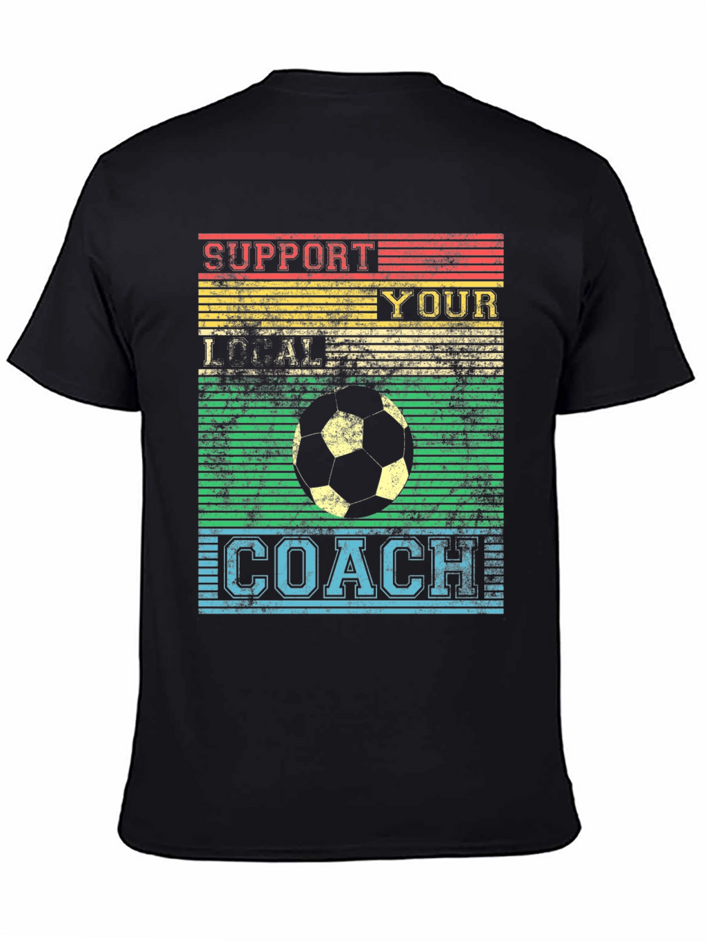 Support Your Local Coach Retro Soccer T-Shirt