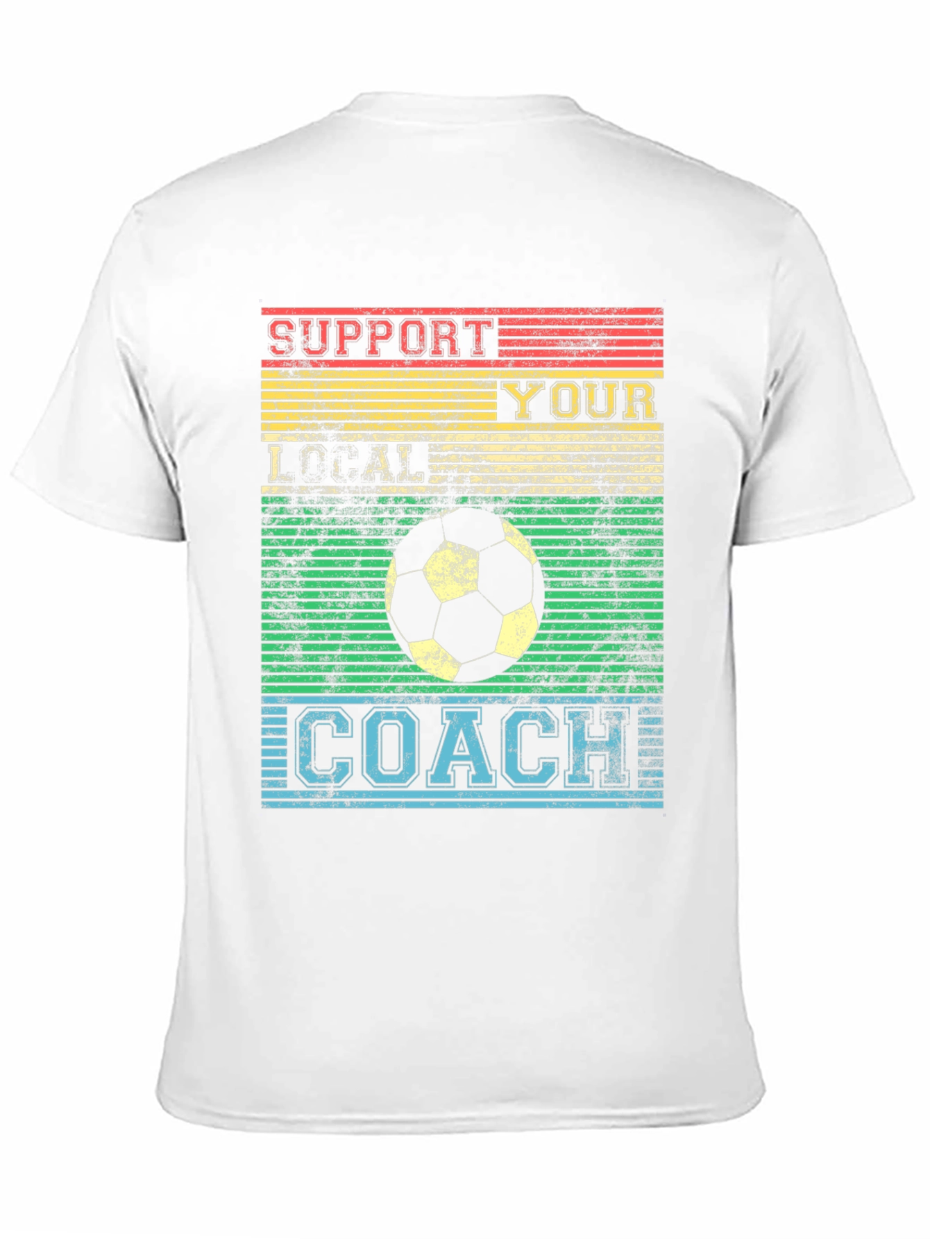 Support Your Local Coach Retro Soccer T-Shirt