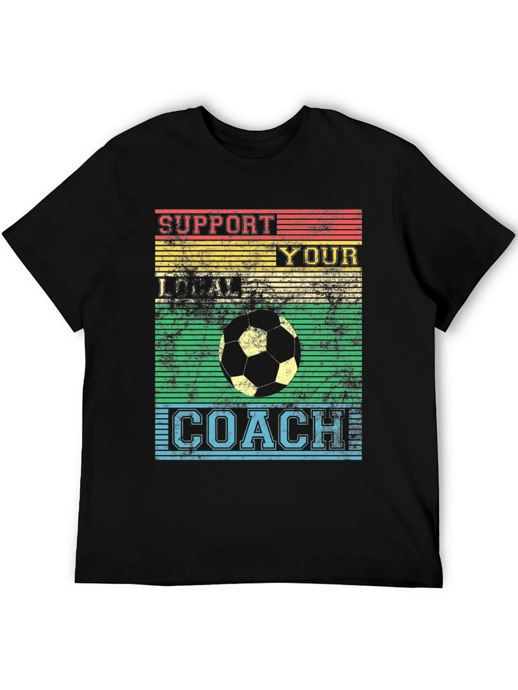 Support Your Local Coach Retro Soccer T-Shirt