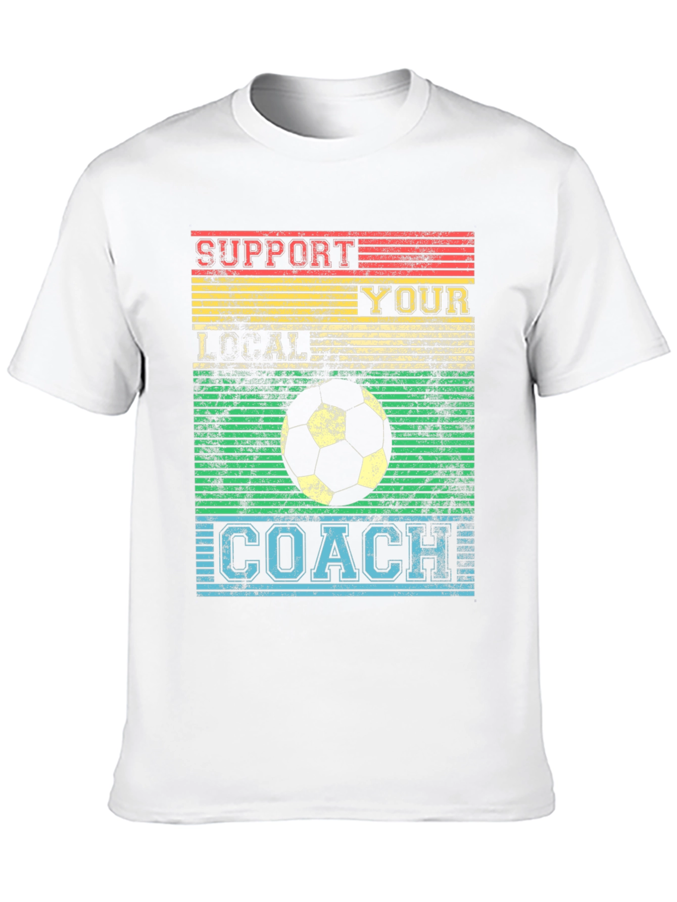Support Your Local Coach Retro Soccer T-Shirt