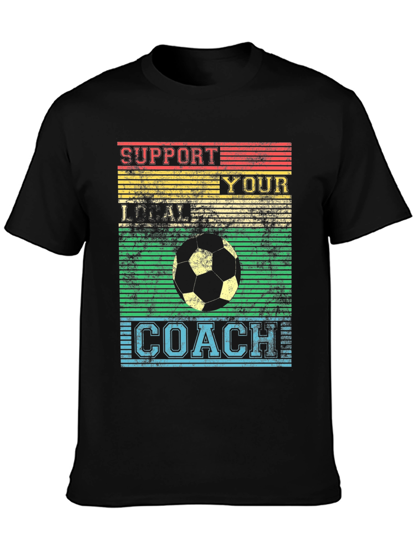 Support Your Local Coach Retro Soccer T-Shirt