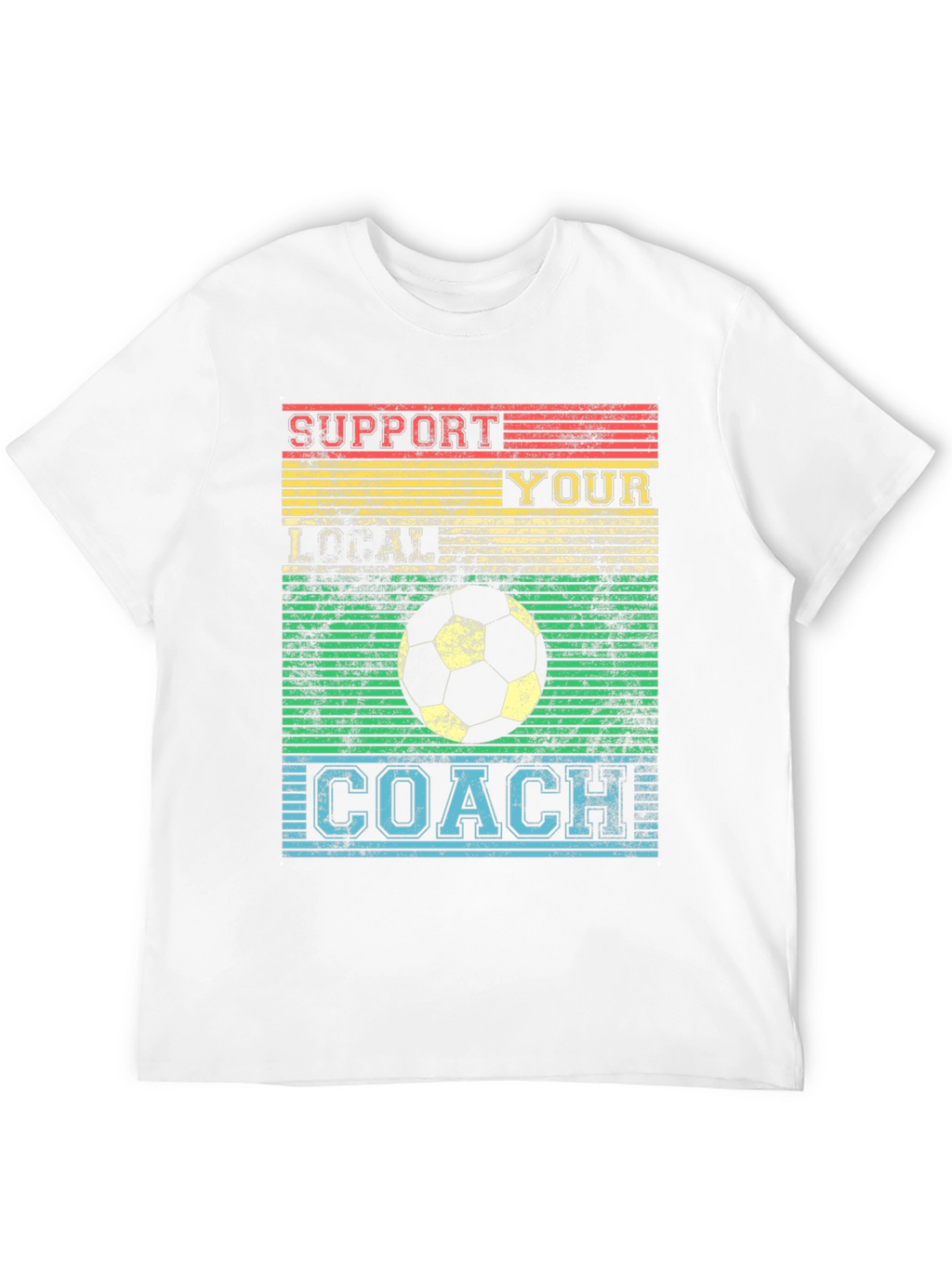 Support Your Local Coach Retro Soccer T-Shirt