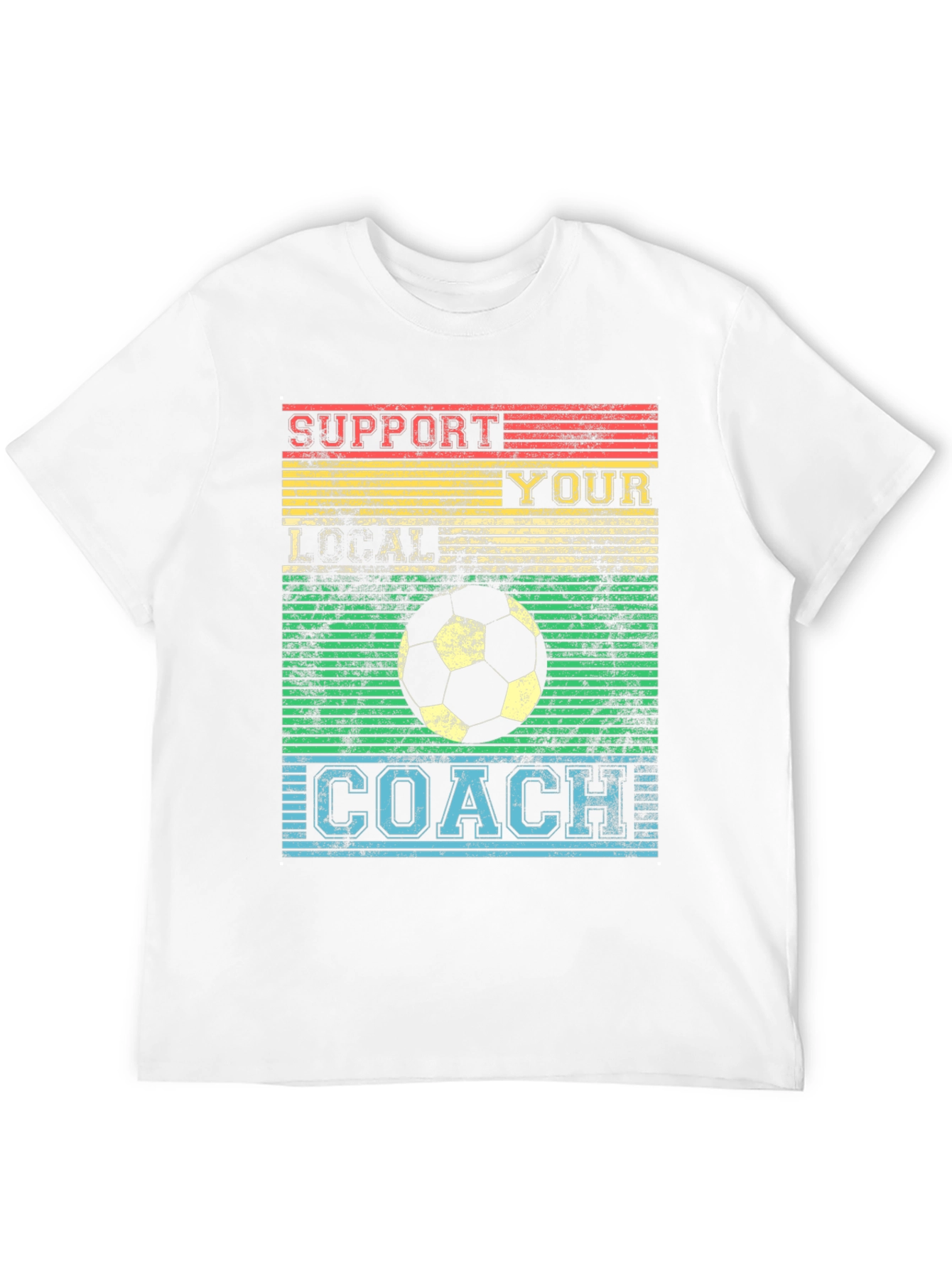Support Your Local Coach Retro Soccer T-Shirt
