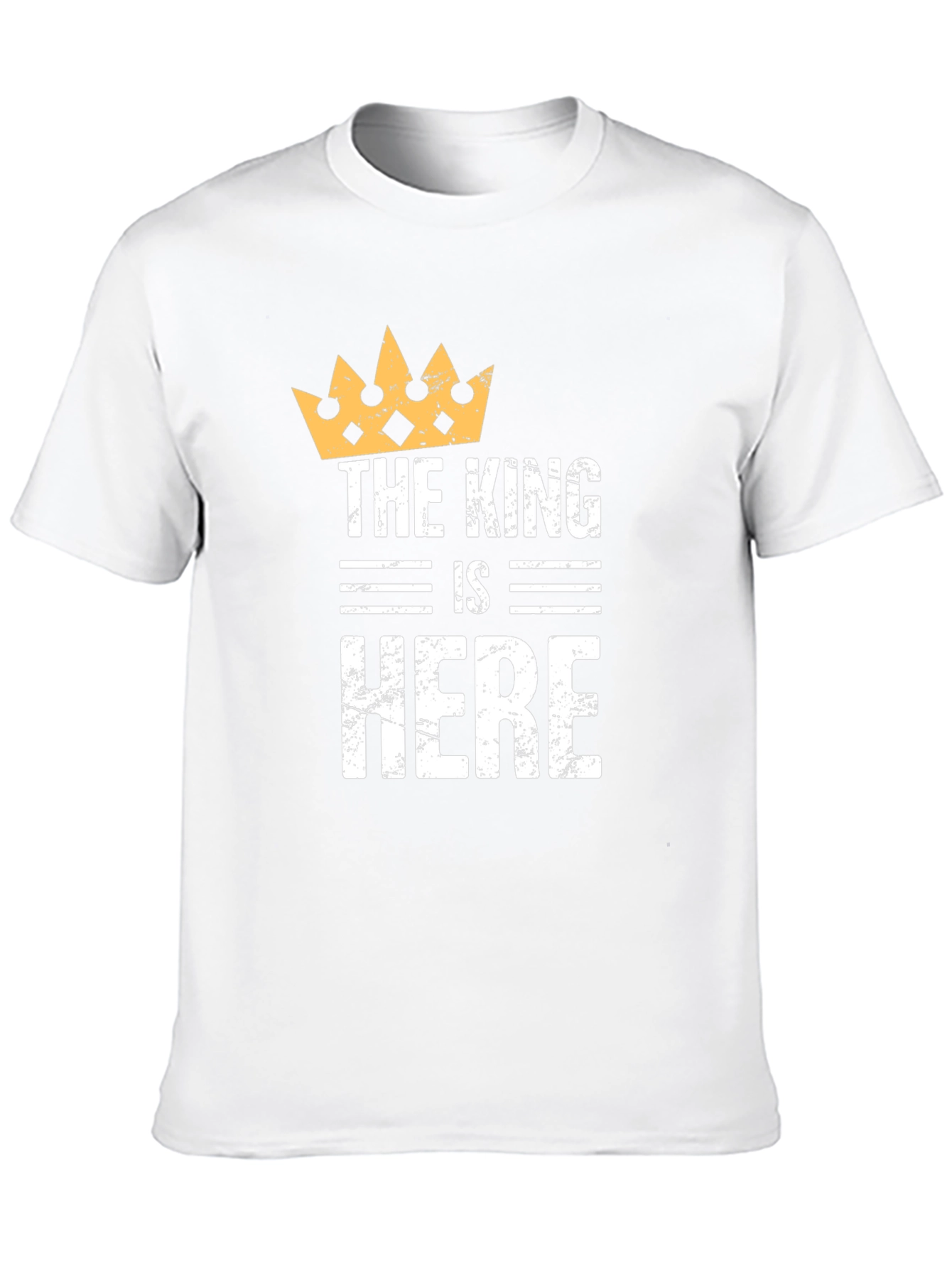 The King is Here Black T-Shirt