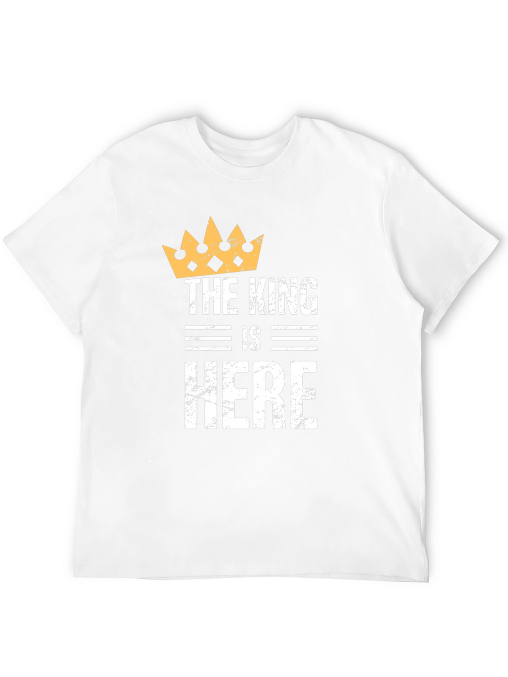 The King is Here Black T-Shirt