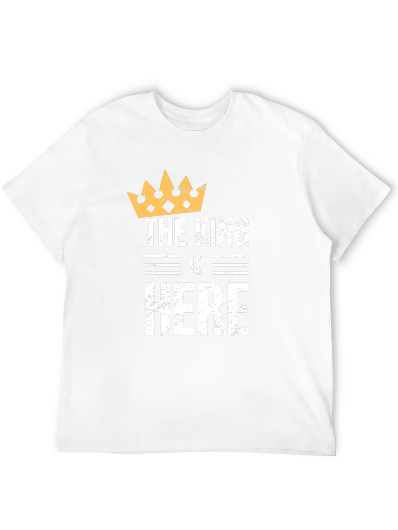 The King is Here Black T-Shirt