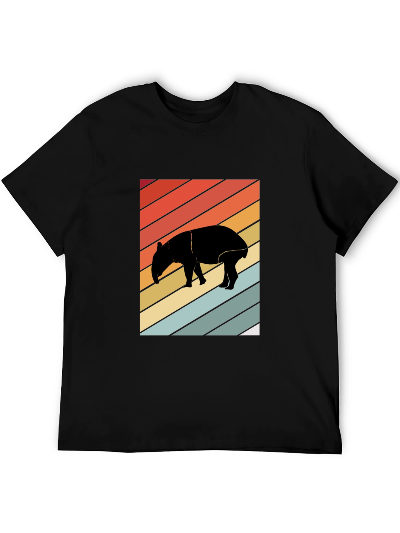 Retro Tapir Silhouette Graphic Tee - Unisex