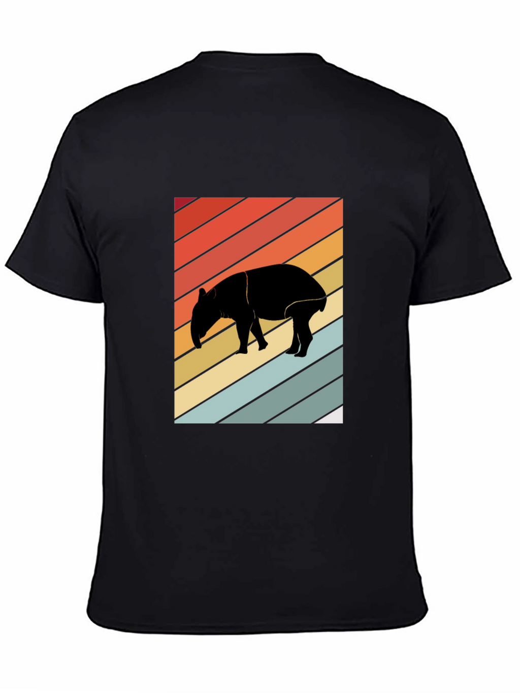 Retro Tapir Silhouette Graphic Tee - Unisex