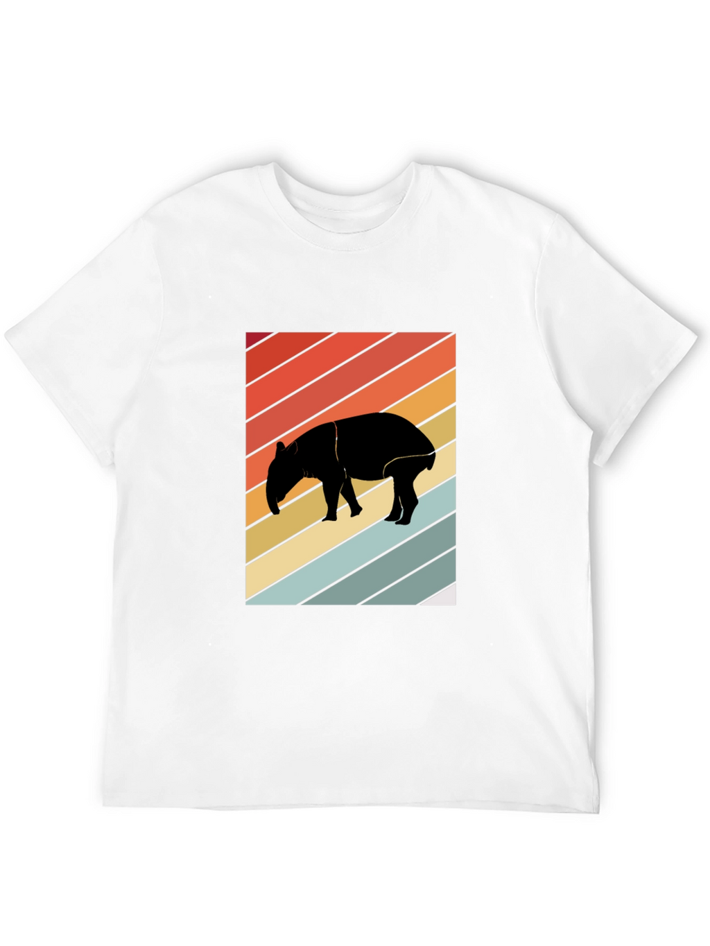 Retro Tapir Silhouette Graphic Tee - Unisex