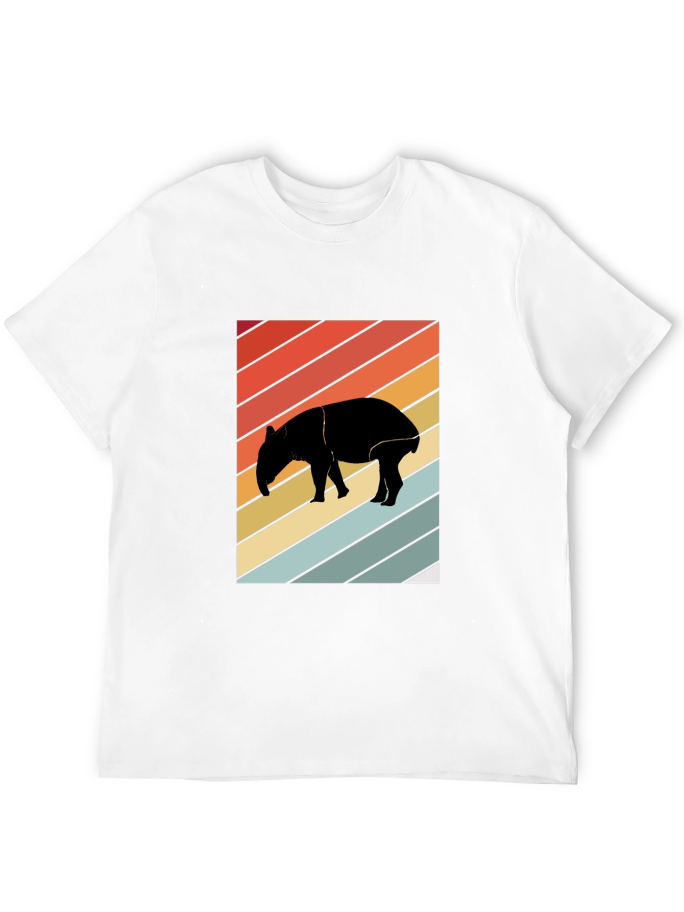 Retro Tapir Silhouette Graphic Tee - Unisex