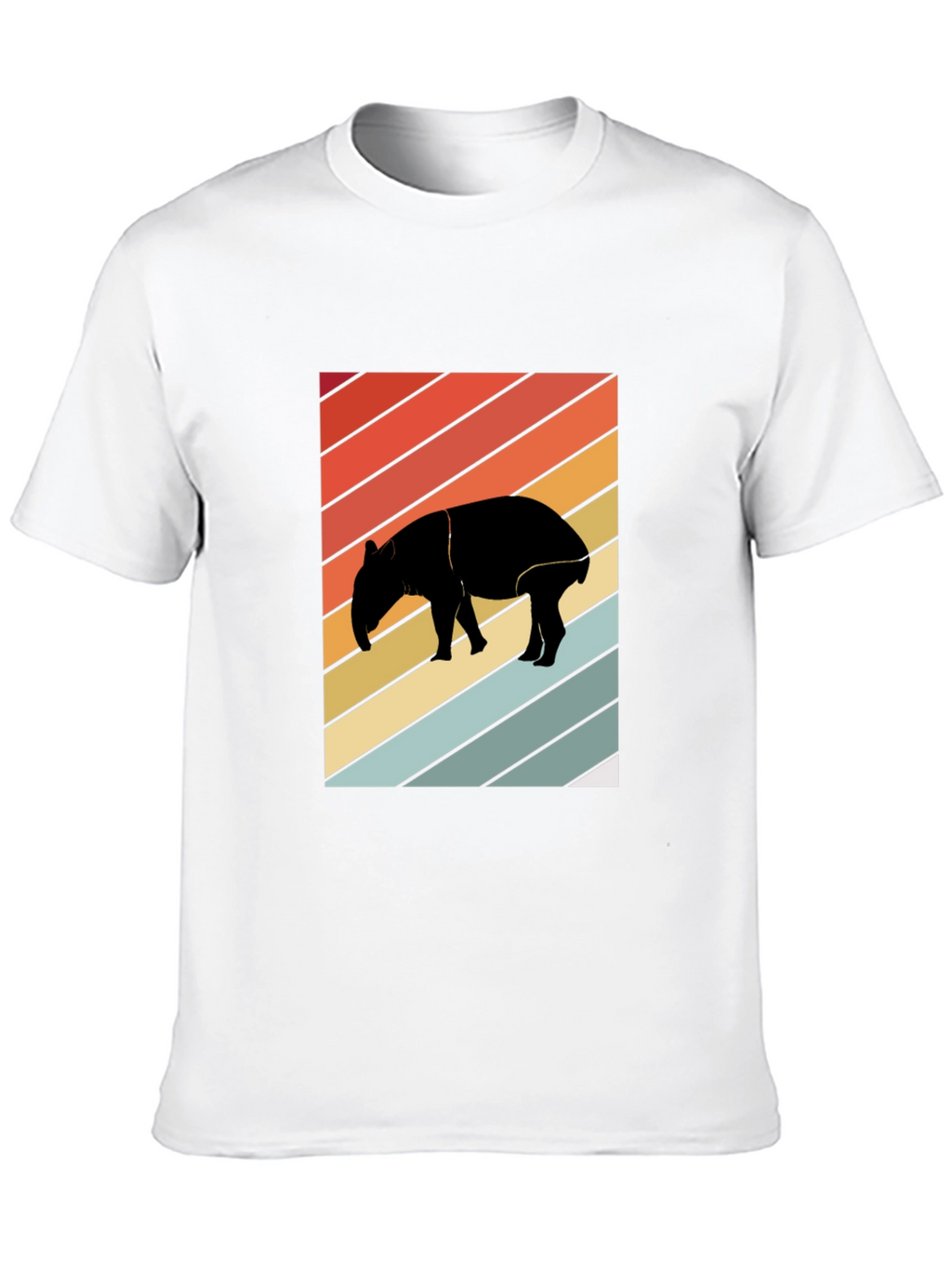 Retro Tapir Silhouette Graphic Tee - Unisex