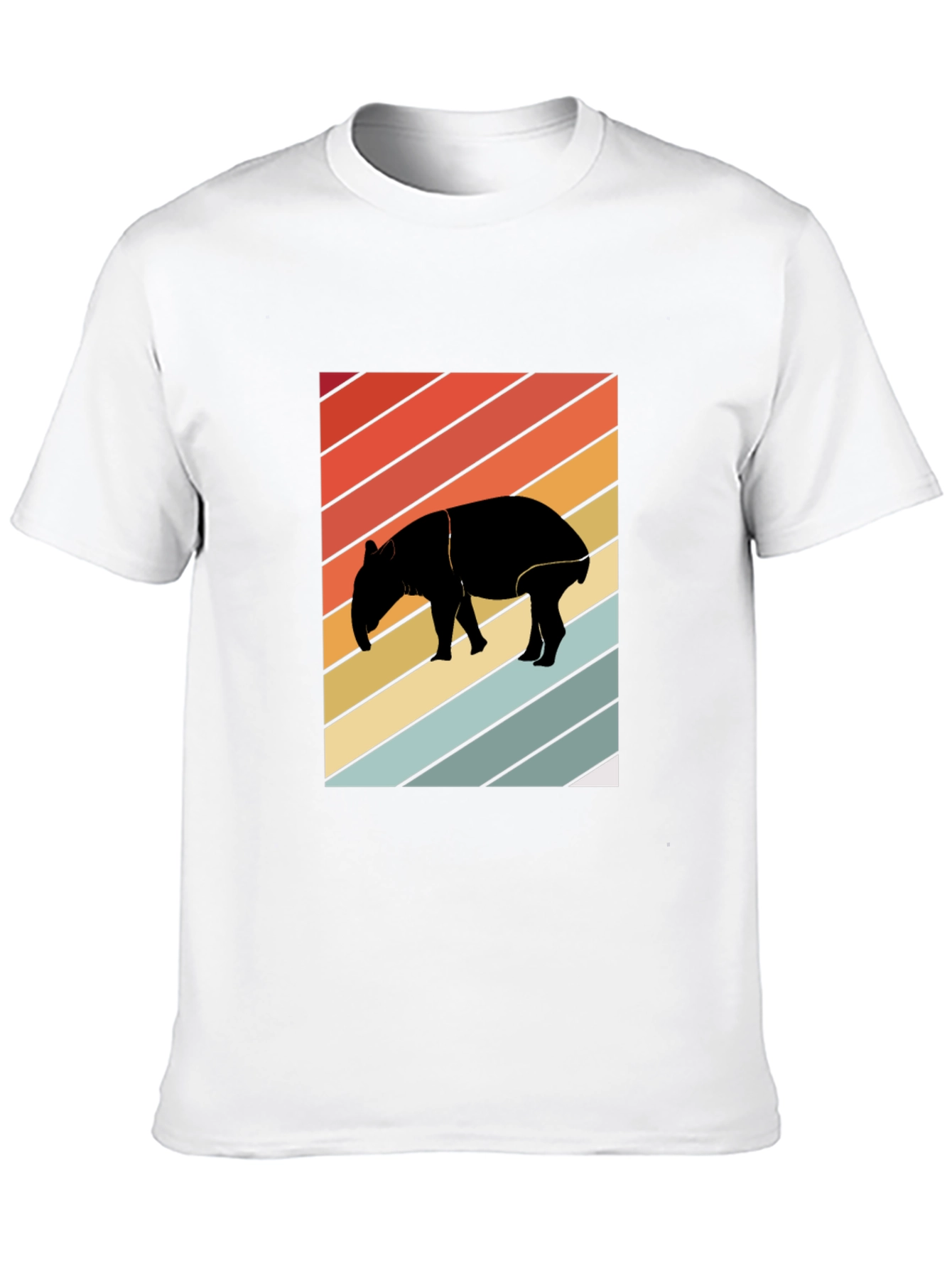 Retro Tapir Silhouette Graphic Tee - Unisex