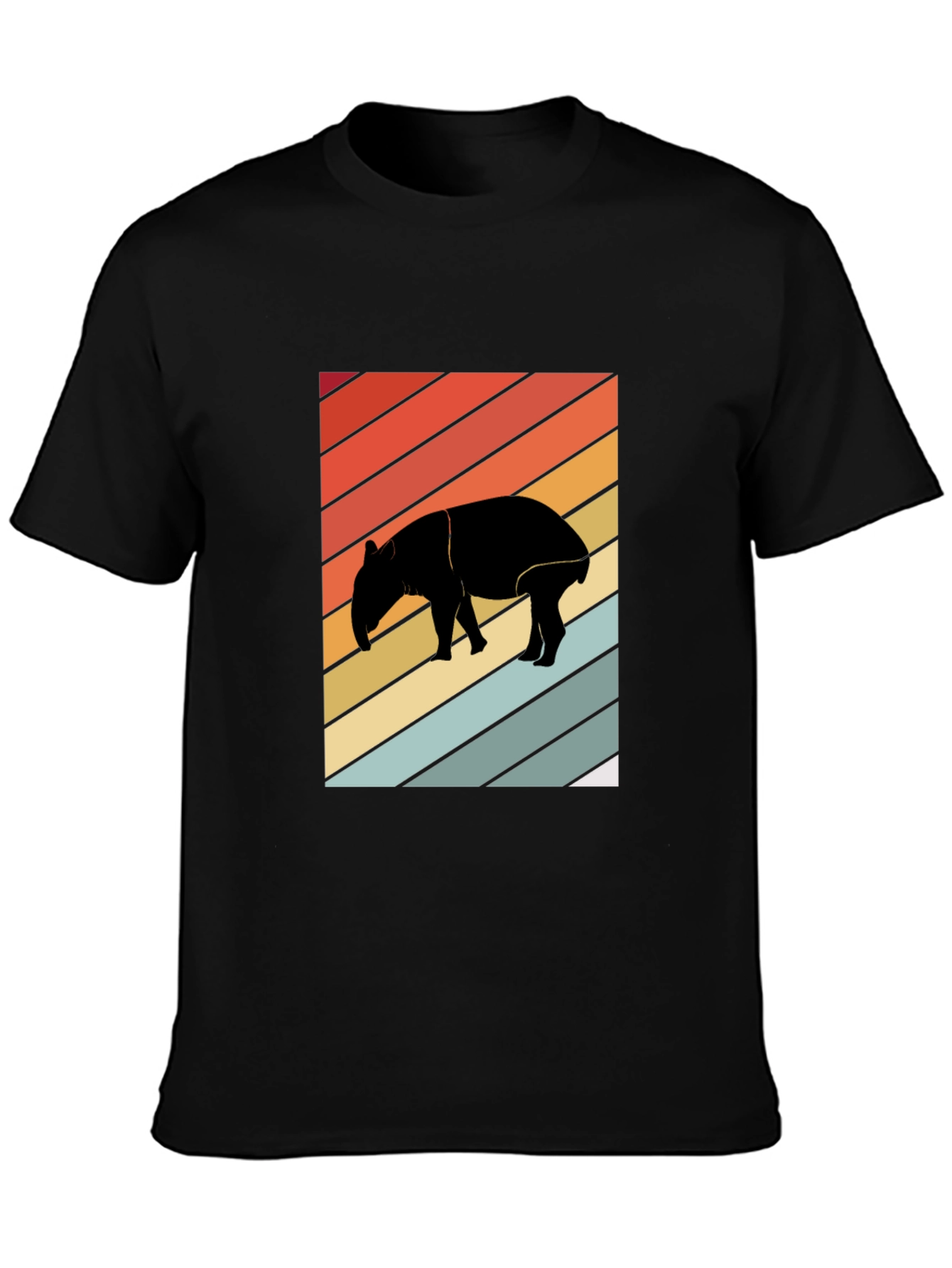 Retro Tapir Silhouette Graphic Tee - Unisex