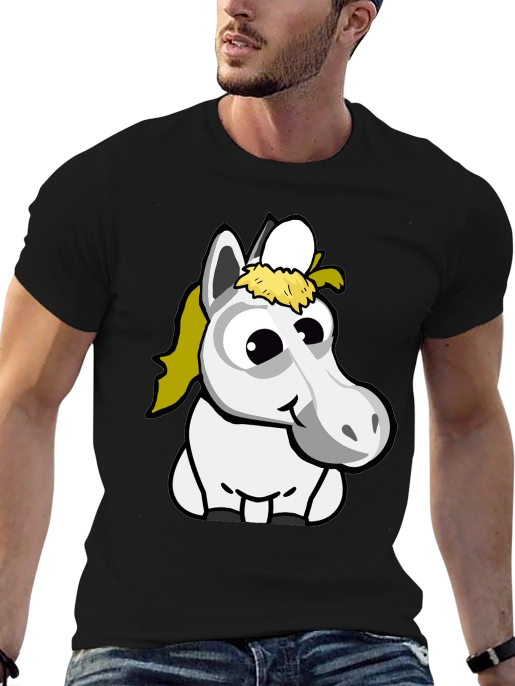 Funny Horse Cartoon T-Shirt