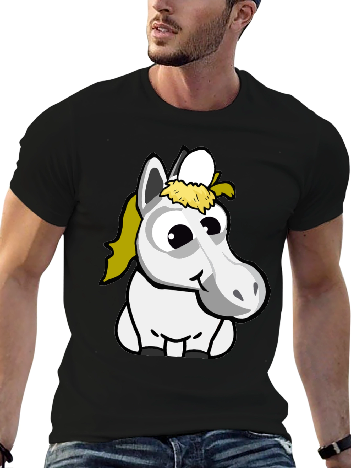 Funny Horse Cartoon T-Shirt