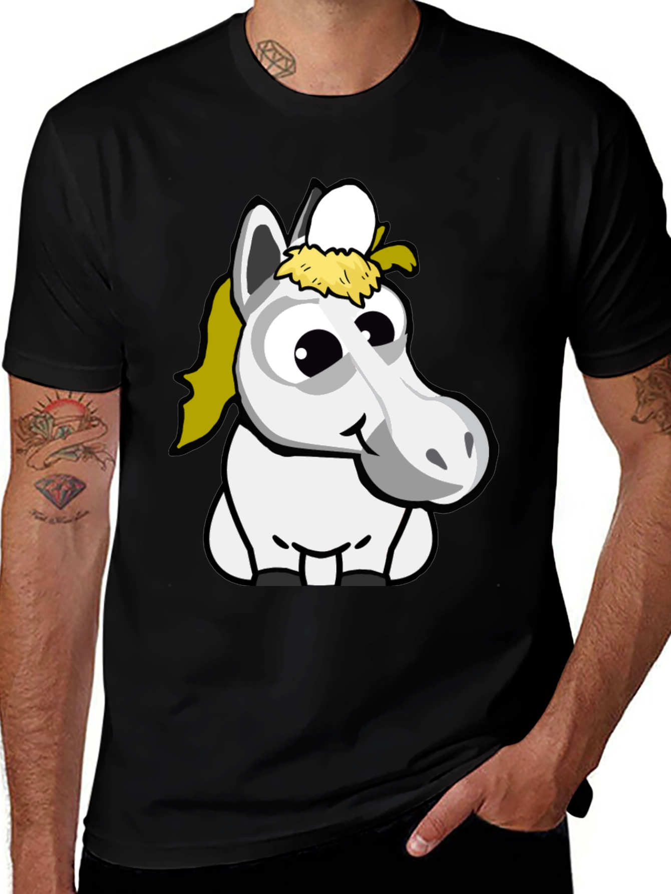 Funny Horse Cartoon T-Shirt