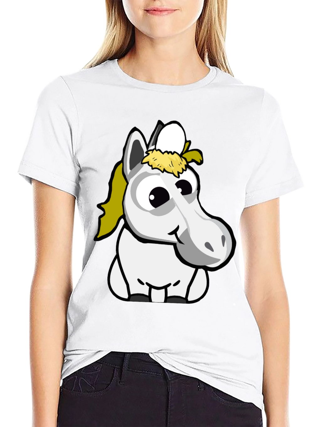 Funny Horse Cartoon T-Shirt