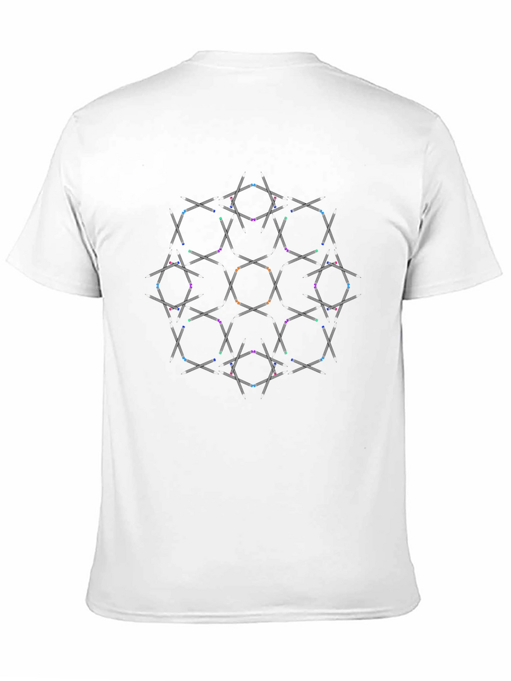 Geometric Pattern Black T-Shirt