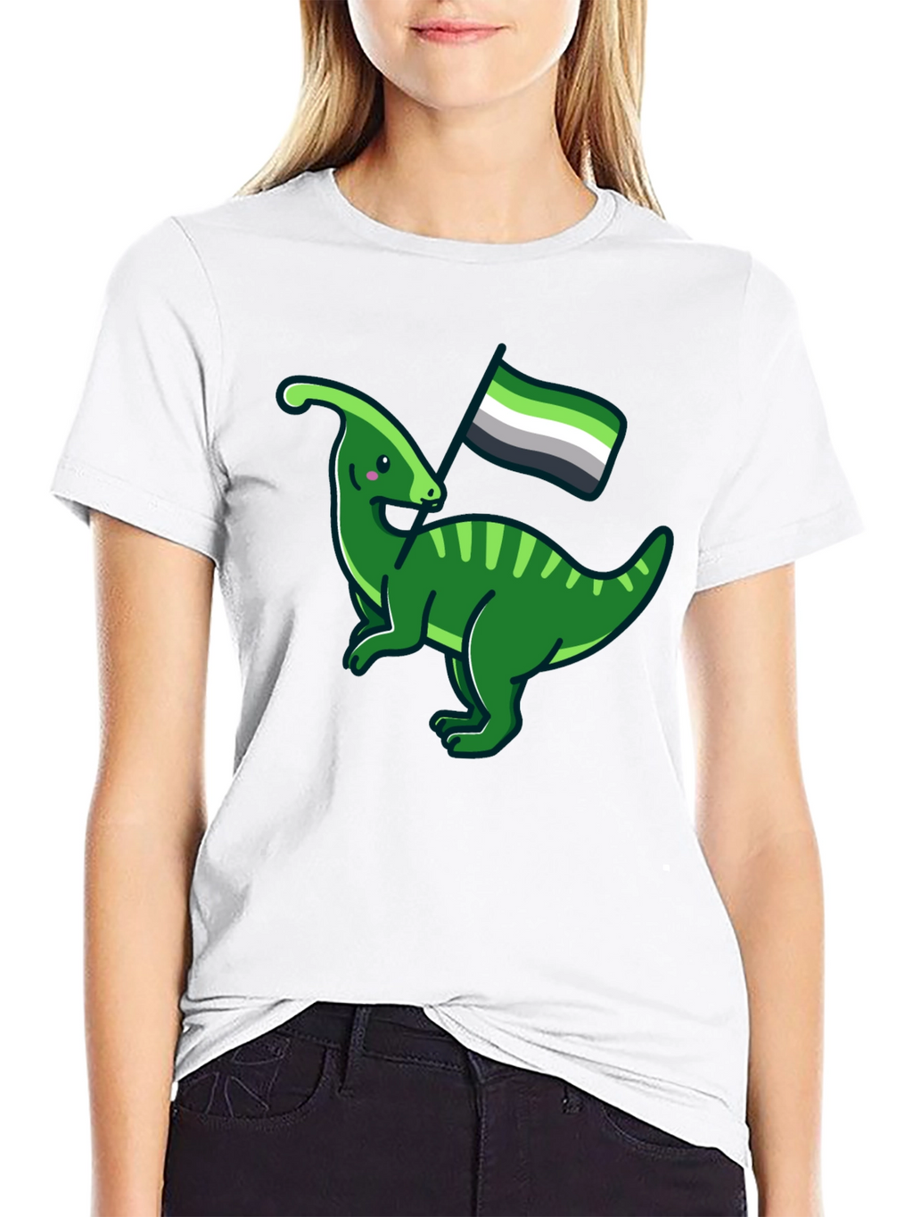 Aromantic Dinosaur Graphic Tee