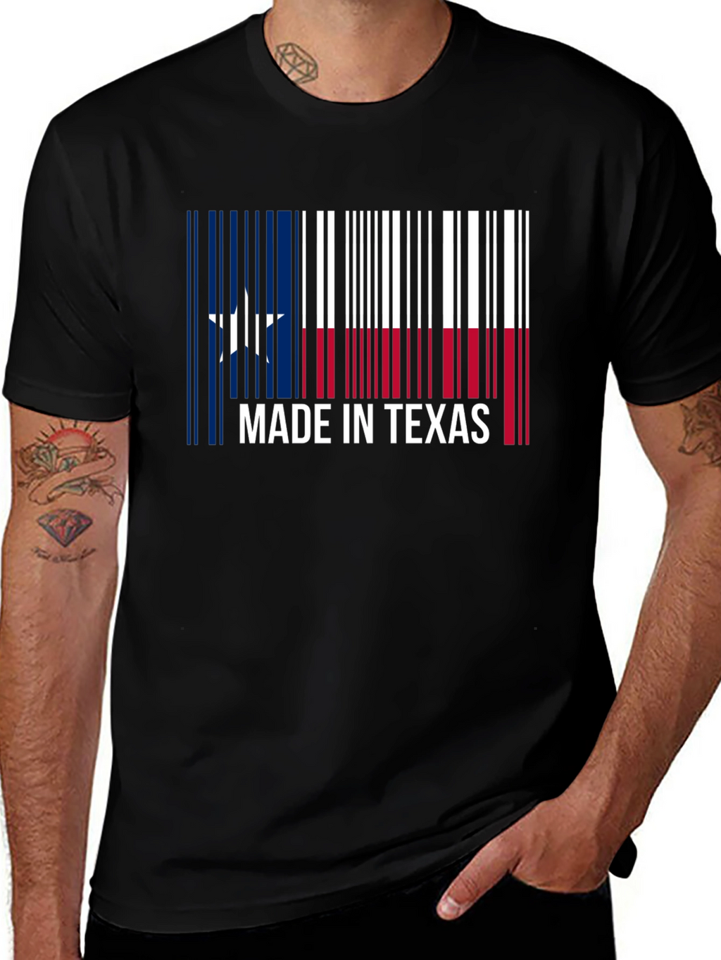 Made in Texas Barcode T-Shirt